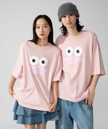 レディースのTシャツ/カットソー（ピンク/桃色系・前面プリント
