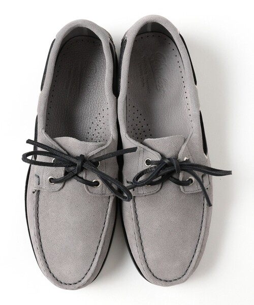Paraboot（パラブーツ）の「Paraboot / BARTH スエード デッキシューズ（ドレスシューズ・メンズ・グレー・7inch/9.5inch/6.5inch）」の2枚目の写真