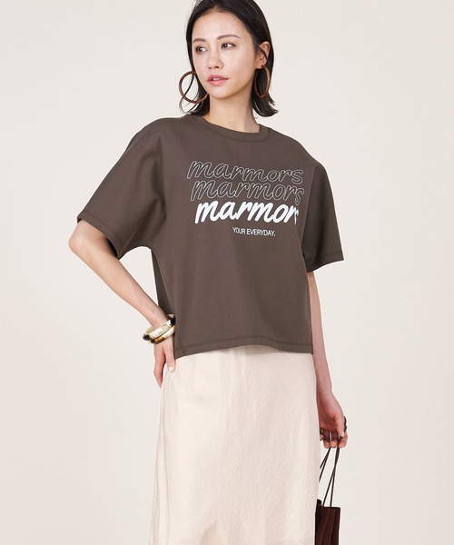marmors（マルモア）の「【marmors】logo long t-shirt/ロゴ