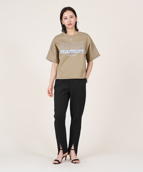 セール】【marmors】ponte logo T-shirt（Tシャツ/カットソー