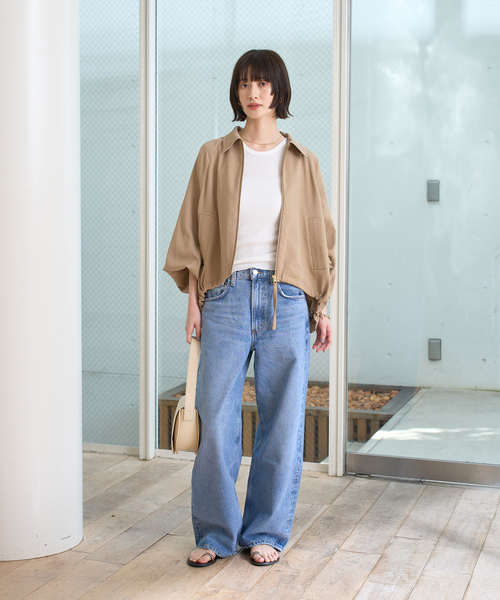 AGOLDE（エーゴールドイー）の「【AGOLDE/エーゴールドイー】LOW CURVE JEAN IN FAIRWAY ローカーブデニム（デニムパンツ・レディース・ブルー・24/25/26/27）」の5枚目の写真