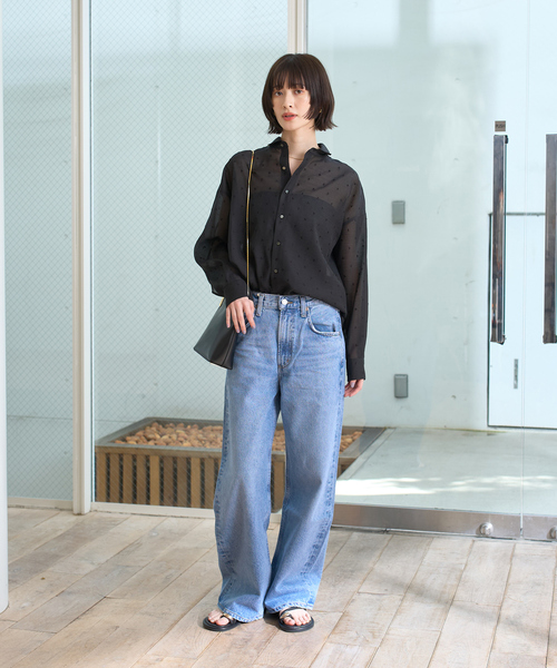 AGOLDE（エーゴールドイー）の「【AGOLDE/エーゴールドイー】LOW CURVE JEAN IN FAIRWAY ローカーブデニム（デニムパンツ・レディース・ブルー・24/25/26/27）」の16枚目の写真