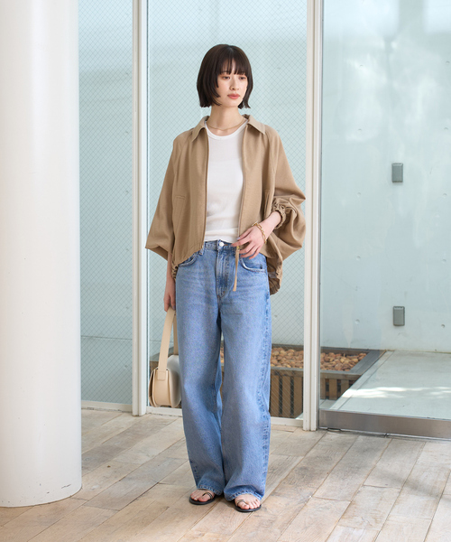 AGOLDE（エーゴールドイー）の「【AGOLDE/エーゴールドイー】LOW CURVE JEAN IN FAIRWAY ローカーブデニム（デニムパンツ・レディース・ブルー・24/25/26/27）」の18枚目の写真