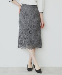 index | 《XS-LLサイズ》フラワーレースタイトスカート【洗濯機洗い可】(スカート)