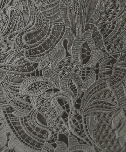 index（インデックス）の「《XS-LLサイズ》フラワーレースタイトスカート【洗濯機洗い可】（スカート・レディース・チャコールグレー/ライトブルー/サンドベージュ/チャコール・40/38/42/36/34）」の5枚目の写真