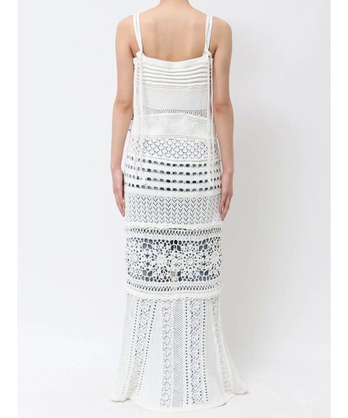 Ungrid（アングリッド）の「【Htage】かぎ針コンビニットワンピース（ワンピース・レディース・オフホワイト/ネイビー・FREE）」の16枚目の写真