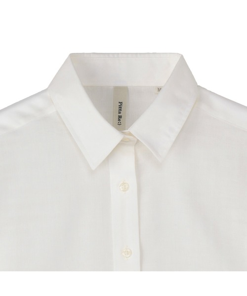 TOKYO SHIRTS（トウキョウシャツ）の「【Pitta Re:)】 レディースカジュアルシャツ Wガーゼ 七分袖 綿100%（シャツ/ブラウス・レディース・オフホワイト・LL/S/M/L）」の3枚目の写真