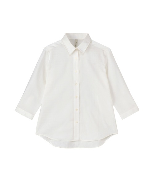 TOKYO SHIRTS（トウキョウシャツ）の「【Pitta Re:)】 レディースカジュアルシャツ Wガーゼ 七分袖 綿100%（シャツ/ブラウス・レディース・オフホワイト・LL/S/M/L）」の8枚目の写真