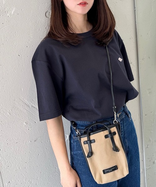 BALL(ボール)の「ワンポイントがかわいい!何枚あっても困らない!お揃いルックにもぴったりな一枚【BALL】ブランドロゴワンポイントワッペンTシャツ(Tシャツ/カットソー・レディース・ネイビー/ホワイト/グレー/ブラック・M/L/LL)」の8枚目の写真