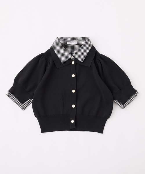 セール】レイヤード襟付きポロニット（ニット/セーター）｜one after