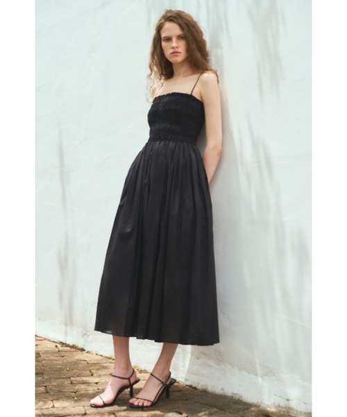 セール】Before Sunset Dress2 シャーリングキャミドレス