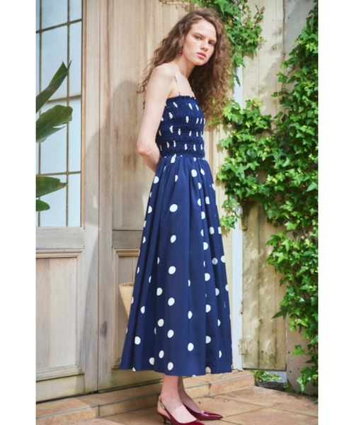 Before Sunset Dress2 シャーリングキャミドレス（ワンピース