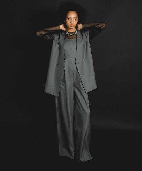 Manish vest setup et.UNIVER パンツドレス　お呼ばれ Manish vest setup（パンツドレス）｜et.UNiVER（エトユニベール