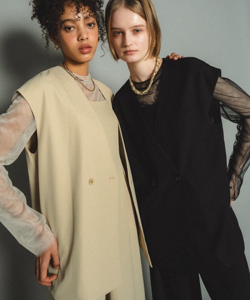 Manish vest setup et.UNIVER パンツドレス　お呼ばれ Manish vest setup（パンツドレス）｜et.UNiVER（エトユニベール