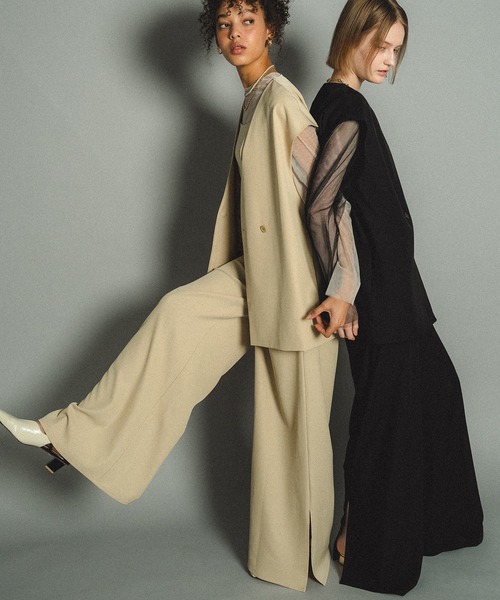 Manish vest setup et.UNIVER パンツドレス　お呼ばれ Manish vest setup（パンツドレス）｜et.UNiVER（エトユニベール