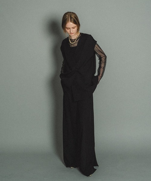 Manish vest setup et.UNIVER パンツドレス　お呼ばれ et.UNiVER パンツドレス Manish vest setup : ZOZOTOWN Yahoo!店