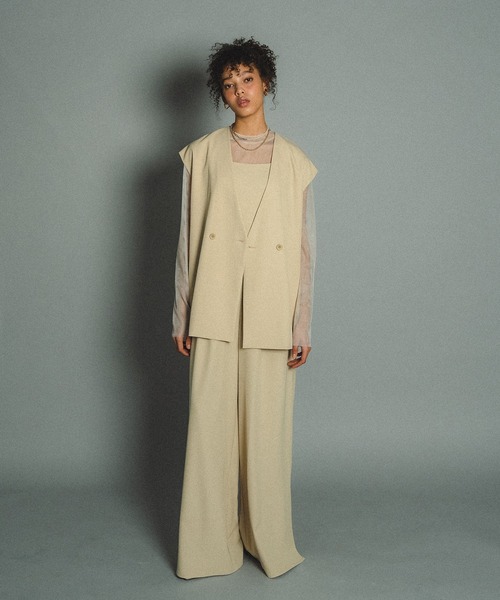 Manish vest setup et.UNIVER パンツドレス　お呼ばれ Manish vest setup（パンツドレス）｜et.UNiVER（エトユニベール）の