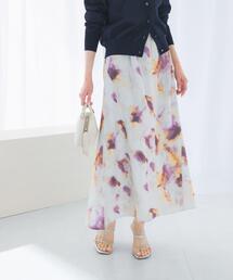 URBAN RESEARCH ROSSO WOMEN | 前後2WAYマーブルプリントフレアスカート(スカート)