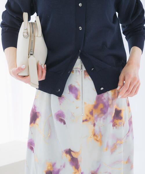 URBAN RESEARCH ROSSO WOMEN（アーバンリサーチ　ロッソ）の「前後2WAYマーブルプリントフレアスカート（スカート・レディース・ブルー/ピンク・38/36）」の3枚目の写真