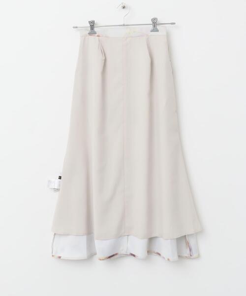 URBAN RESEARCH ROSSO WOMEN（アーバンリサーチ　ロッソ）の「前後2WAYマーブルプリントフレアスカート（スカート・レディース・ブルー/ピンク・38/36）」の10枚目の写真