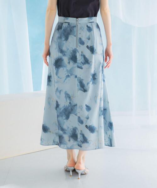 URBAN RESEARCH ROSSO WOMEN（アーバンリサーチ　ロッソ）の「前後2WAYマーブルプリントフレアスカート（スカート・レディース・ブルー/ピンク・38/36）」の20枚目の写真