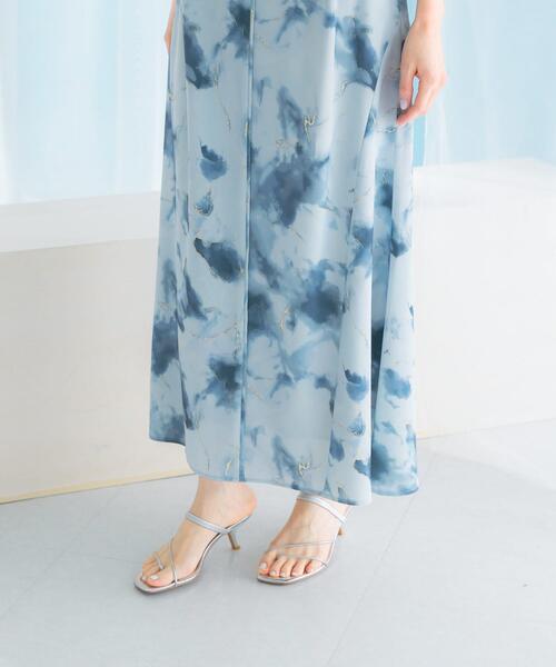 URBAN RESEARCH ROSSO WOMEN（アーバンリサーチ　ロッソ）の「前後2WAYマーブルプリントフレアスカート（スカート・レディース・ブルー/ピンク・38/36）」の22枚目の写真