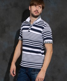 HIDEAWAYS NICOLE（ハイダウェイニコル）の「【WEB限定】ランダムテレコショートレギュラーカラーポロシャツ（ポロシャツ）」