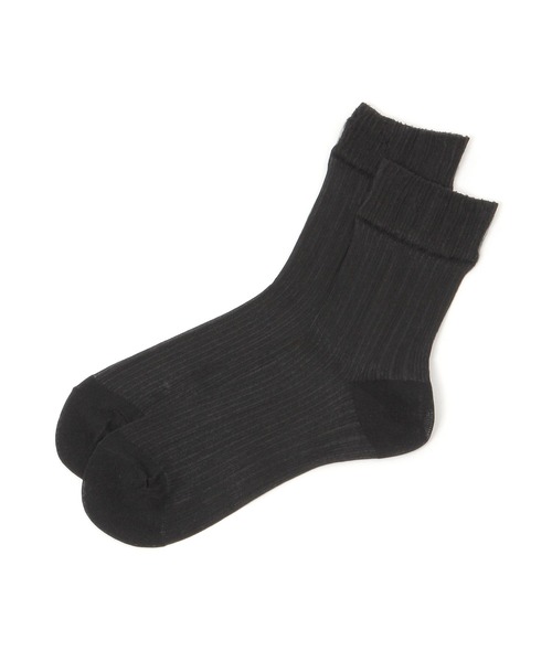 GLOBAL WORK（グローバルワーク）の「抗菌防臭クレープシアーソックス/325545（ソックス/靴下・レディース・パープル/ブラック/ミント/アイボリー/ベージュ・FREE）」の3枚目の写真