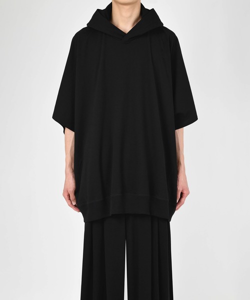 LAD MUSICIAN（ラッドミュージシャン）の「T-CLOTH FRENCH SLEEVE BIG PARKA（パーカー・メンズ・ブラック・44/46/42）」の2枚目の写真