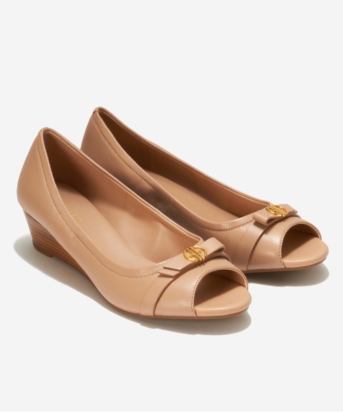 COLE HAAN（コールハーン）の「マルタ ピープトゥ ウェッジ womens（パンプス・レディース・ベージュ・6/8/6.5/5/7/7.5/5.5）」の8枚目の写真