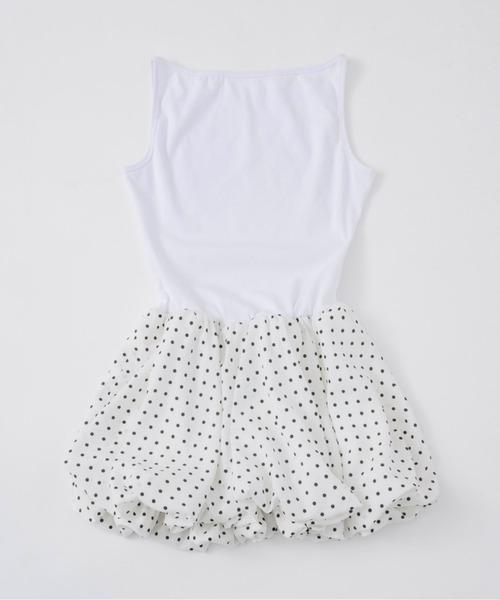 musubore(ムスボレ)の「boat neck peplum tank tops / ボートネックペプラムタンク(タンクトップ・レディース・ブラック/ホワイト・FREE)」の7枚目の写真