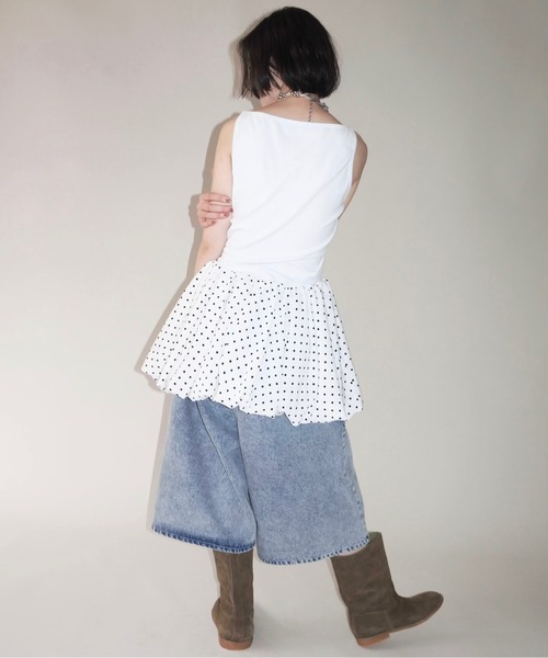 musubore バルーンペプラムタンク musubore（ムスボレ）の「【 select 】balloon pepulum tank