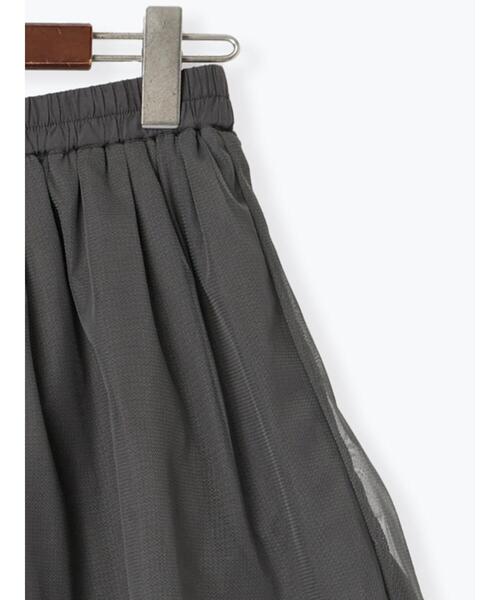 Te chichi TERRASSE（テチチテラス）の「チュールティアードスカート《2025summer catalog item》（スカート・レディース・チャコールグレー/オフホワイト・F）」の14枚目の写真