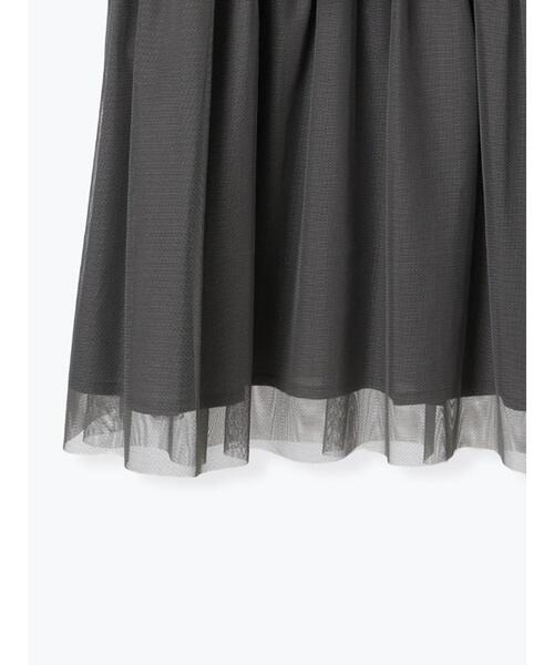 Te chichi TERRASSE（テチチテラス）の「チュールティアードスカート《2025summer catalog item》（スカート・レディース・チャコールグレー/オフホワイト・F）」の15枚目の写真