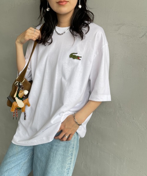 セール】[LACOSTE/ラコステ] ワニロゴワッペン クルーネックT