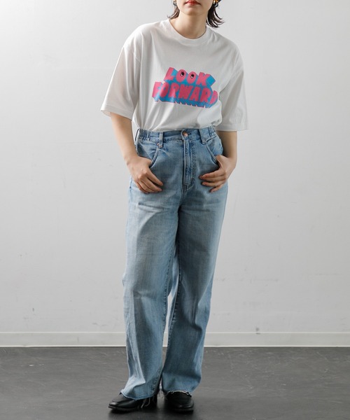 MEN , WOMEN】CAPSULE-T Pontre Look forward Tee（Tシャツ