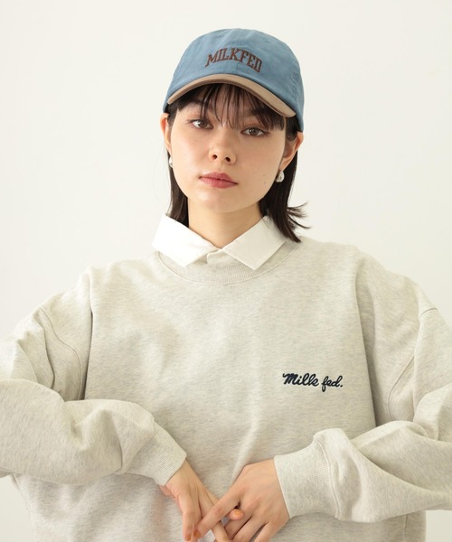 MILKFED.（ミルクフェド）の「LOGO CORDUROY CAP（キャップ・レディース・ブラック/ライトブルー/ピンク・ONE SIZE）」の10枚目の写真