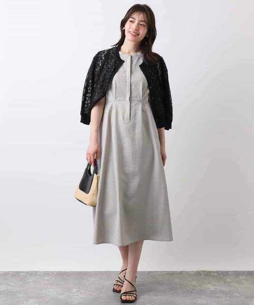 セール】ウエストタックワンピース/洗える/WEB限定（ワンピース