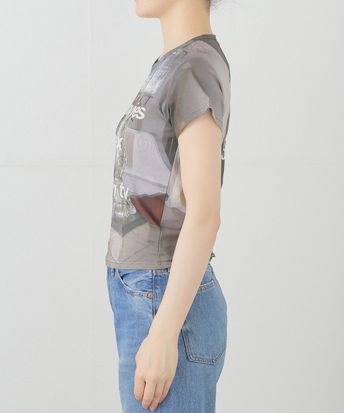 Oriens JOURNAL STANDARD(オリエンス ジャーナルスタンダード)の「【Praying/プレイング】 Violence In Movies Top PRAY240905-0(Tシャツ/カットソー・レディース・その他・SMALL/MEDIUM)」の7枚目の写真