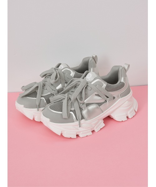 バイカラーデザインスニーカー（スニーカー）｜Darich