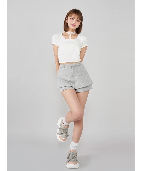 Darich（ダーリッチ）の「バイカラーデザインスニーカー（スニーカー・レディース・ホワイト/ピンク/グレー・M/XS/S/L/XL）」の15枚目の写真