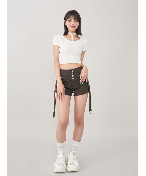 Darich（ダーリッチ）の「バイカラーデザインスニーカー（スニーカー・レディース・ホワイト/ピンク/グレー・M/XS/S/L/XL）」の7枚目の写真