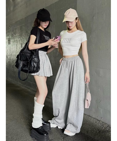 Darich（ダーリッチ）の「バイカラーデザインスニーカー（スニーカー・レディース・ホワイト/ピンク/グレー・M/XS/S/L/XL）」の22枚目の写真