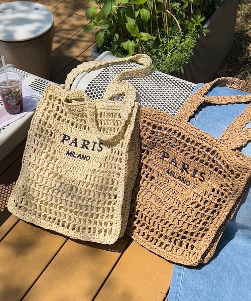 KOBE LETTUCE(コウベレタス)の「ロゴ入り ペーパーバッグ(トートバッグ・レディース・アイボリー/ベージュ・F)」の10枚目の写真