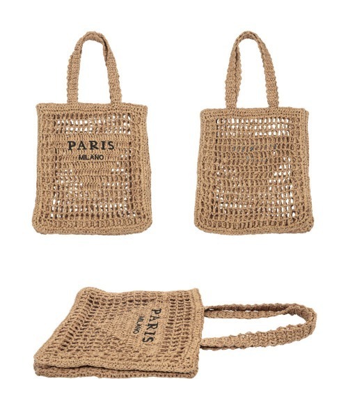 KOBE LETTUCE(コウベレタス)の「ロゴ入り ペーパーバッグ(トートバッグ・レディース・アイボリー/ベージュ・F)」の11枚目の写真