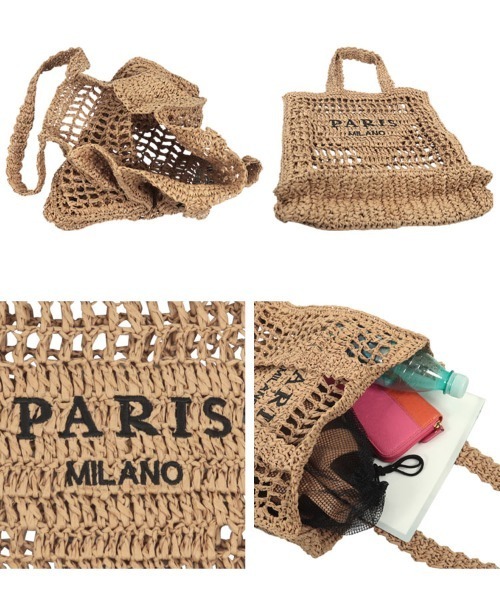 KOBE LETTUCE(コウベレタス)の「ロゴ入り ペーパーバッグ(トートバッグ・レディース・アイボリー/ベージュ・F)」の12枚目の写真