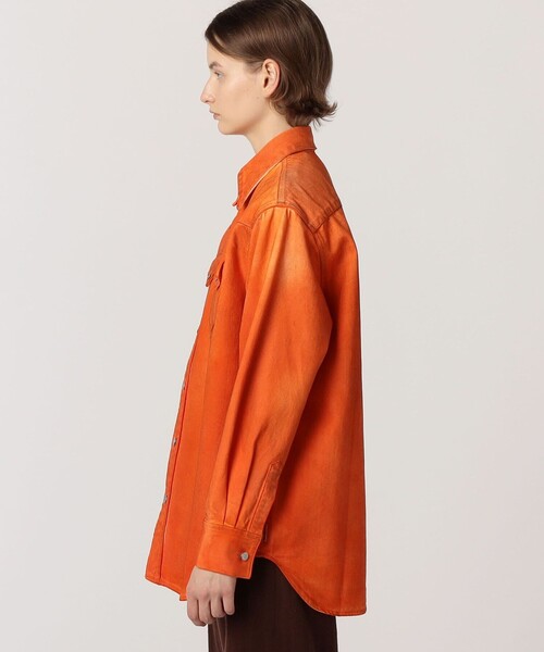 ACNE（アクネ）の「Acne Studios フェードシャツ（シャツ/ブラウス・レディース・オレンジ・XXS）」の4枚目の写真