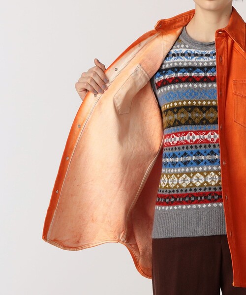 ACNE（アクネ）の「Acne Studios フェードシャツ（シャツ/ブラウス・レディース・オレンジ・XXS）」の6枚目の写真