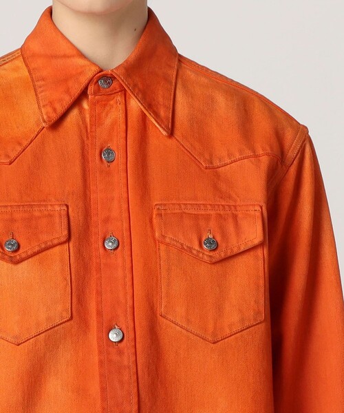 ACNE（アクネ）の「Acne Studios フェードシャツ（シャツ/ブラウス・レディース・オレンジ・XXS）」の7枚目の写真