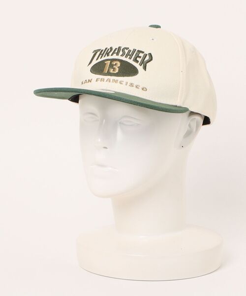 THRASHER/スラッシャー キャップ NEW OVALｵｯｸｽﾋﾗﾂﾊﾞCAP 25TH-C07